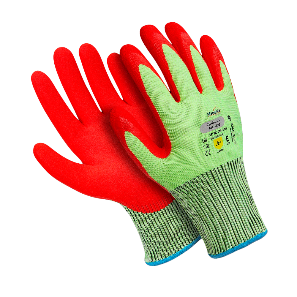 Перчатки ДАЙМОНД (MG-423), Armorcut Technology, нитрил частичный, оверлок