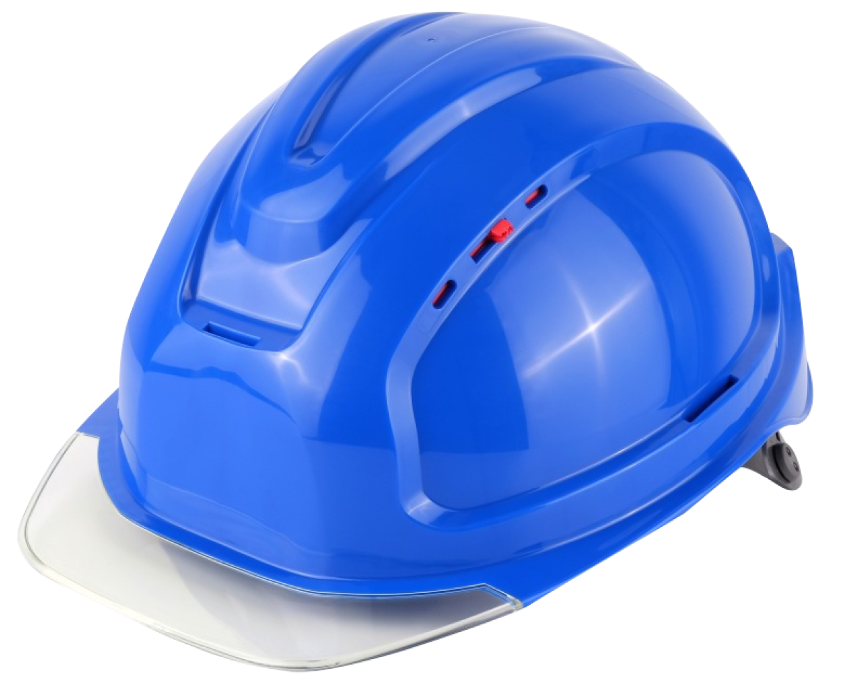Каска СОМЗ-80 АБСОЛЮТ ПРЕСТИЖ RAPID (783718) синяя, бесцветный козырек