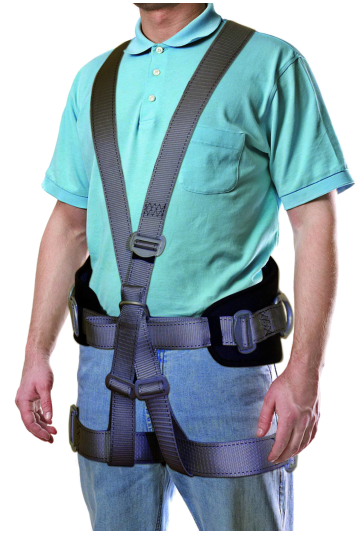 Привязь BG СПР-13, наплечные/набедренные лямки с компенсаторами, высокий плотный кушак