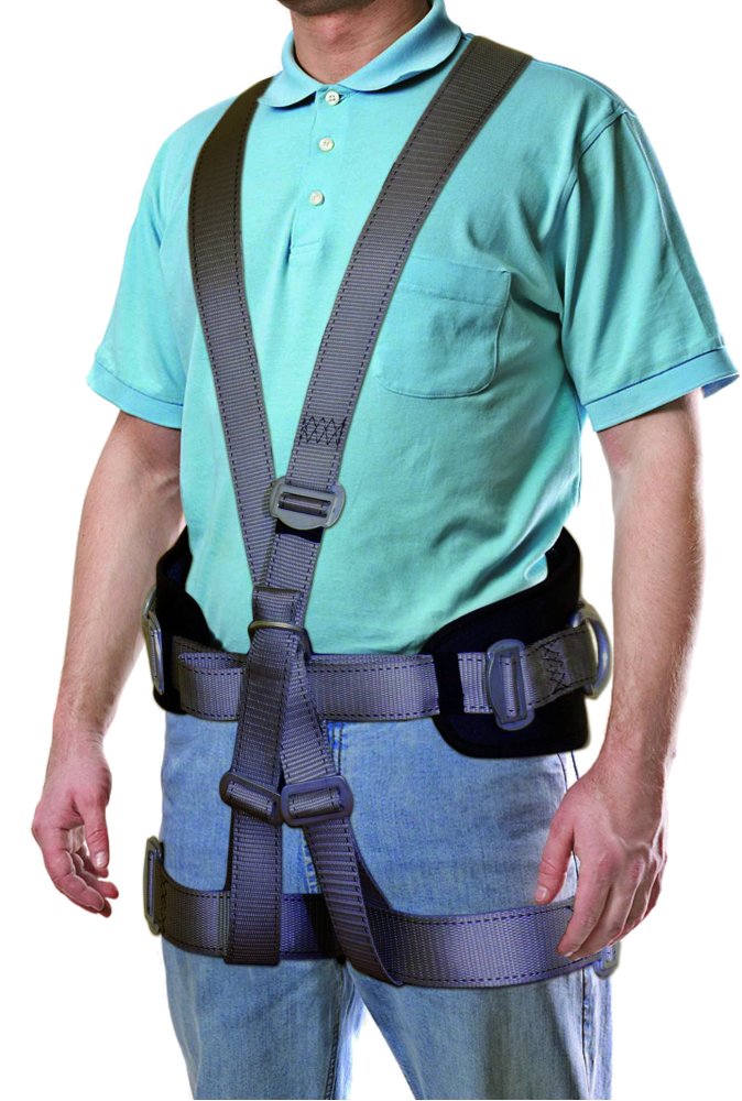 Привязь BG СПР-13, наплечные/набедренные лямки с компенсаторами, высокий плотный кушак