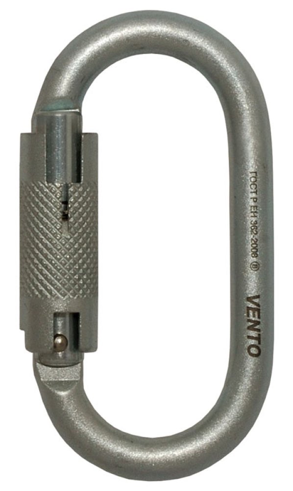 Карабин СТАЛЬНОЙ ОВАЛ (vnt 1010) с байонетной муфтой (16 мм)