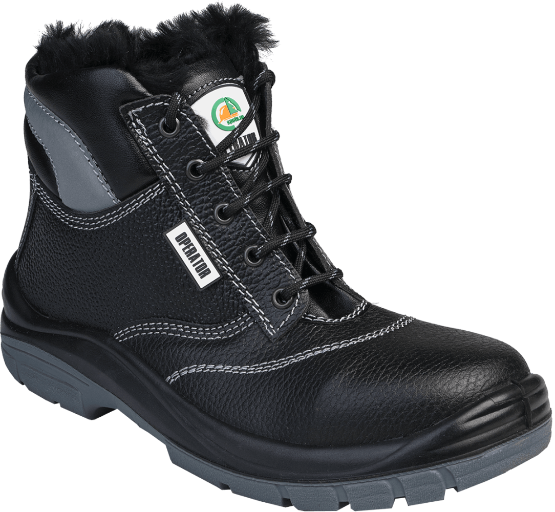 Ботинки OPERATOR с КП нат. мех, кожаные ПУ/ТПУ