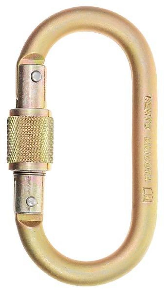 Карабин ВЫСОТА 513 (vst 513) стальной овальный с муфтой (17 мм)