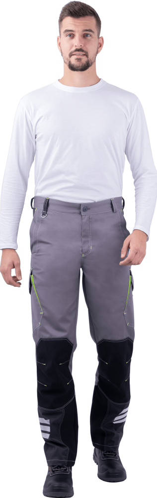 Брюки ЭДВАНС летние, серый-т.серый-черный