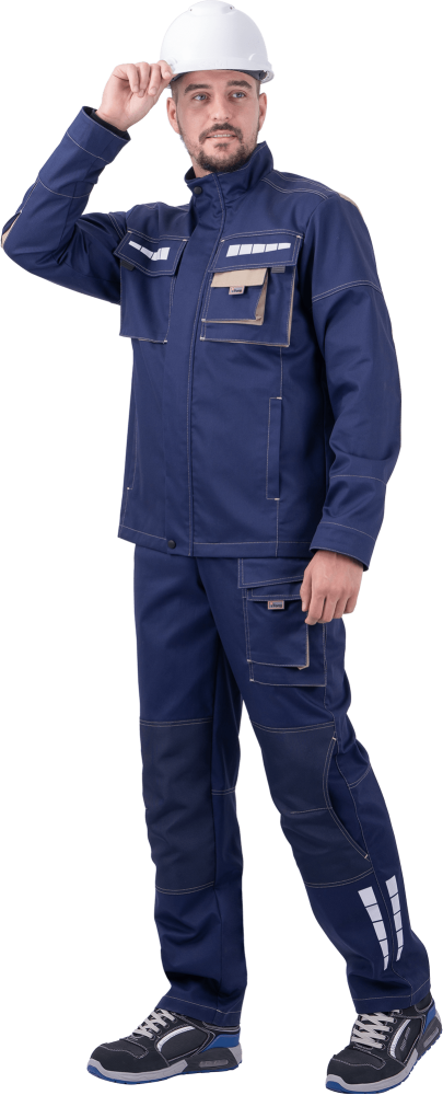 Куртка ДИДЖИТАЛ НЬЮ летняя, т/синий-бежевый