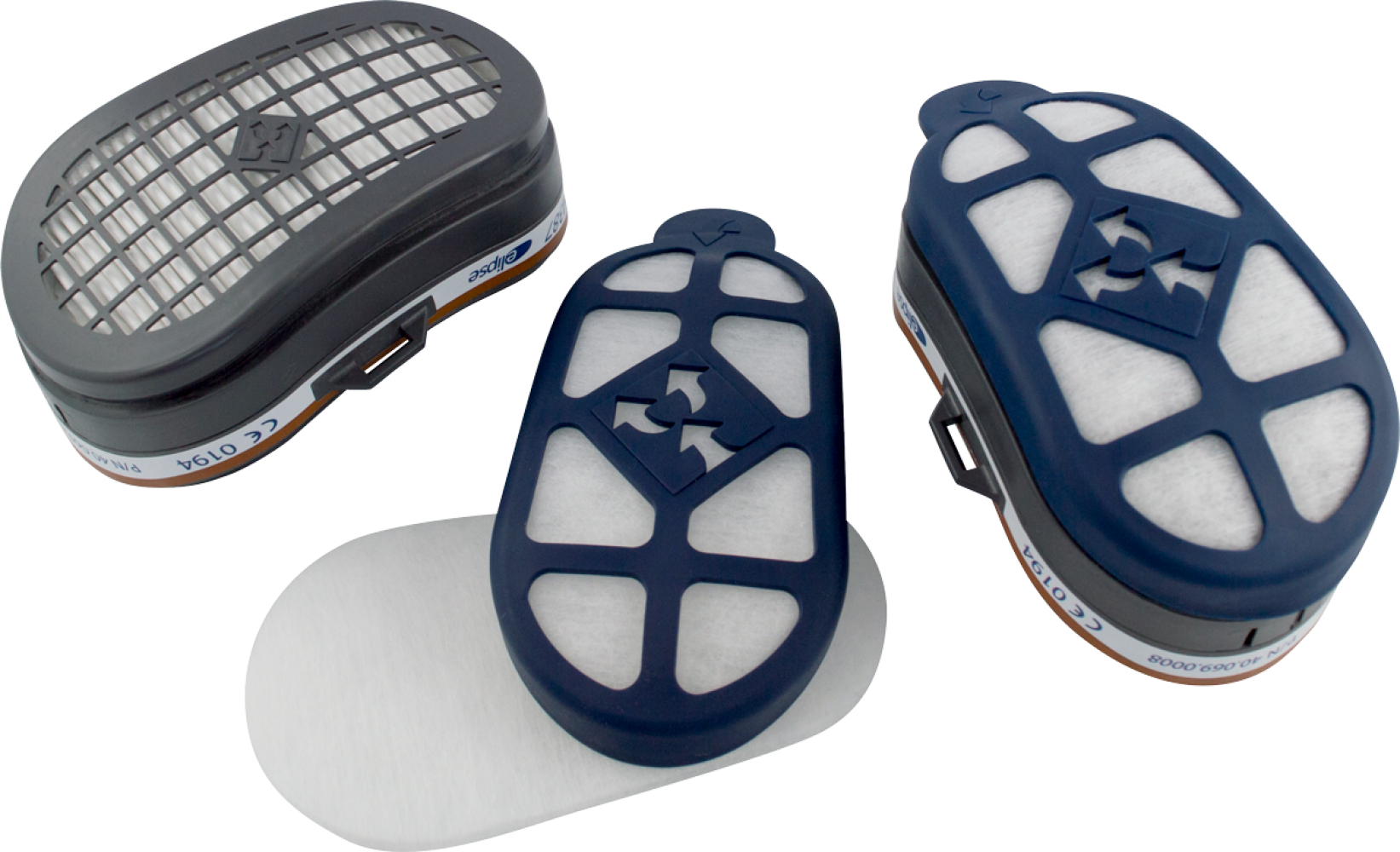 Набор 10 предфильтров и 2 держателя для полумасок Elipse A1P3 (SPM420ACUB)