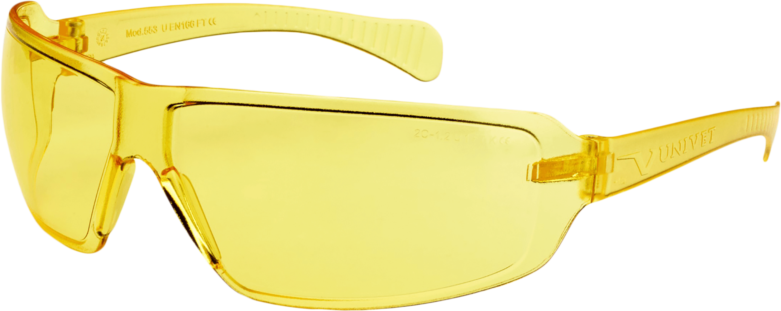 Очки UNIVET™ 553 ZERO NOISE (553Z.01.01.03) (РС) AS+/AF (К), желтые